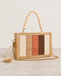 Bolso joya tejido Brisa — Geometría, color y textura