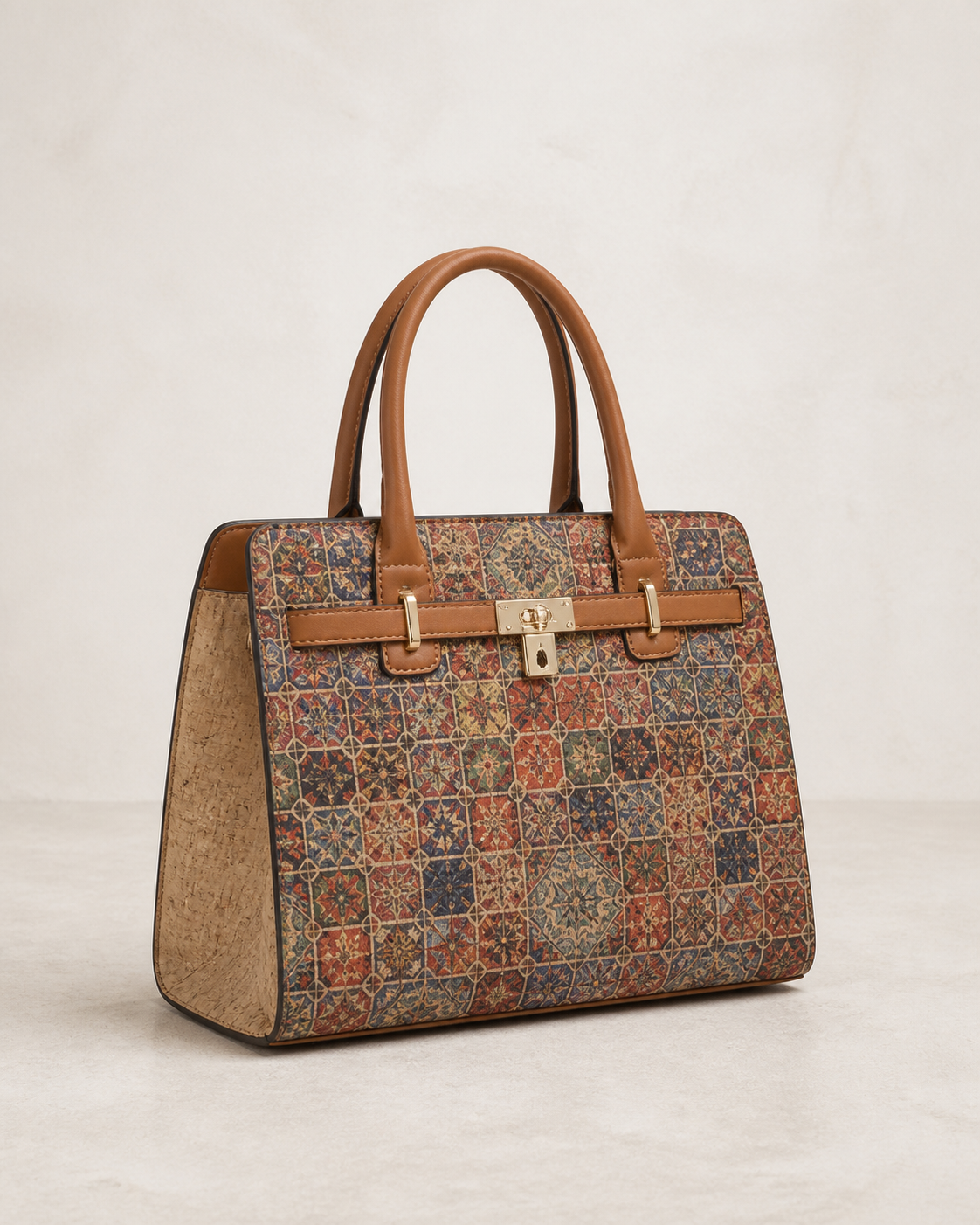 Bolso de corcho Mirador — Textura natural, silueta clásica
